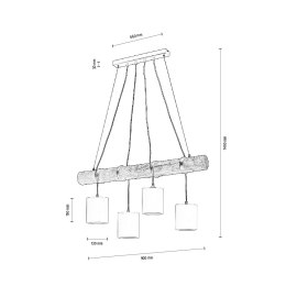 Lampa wisząca PIETRO PIETRO CZARNY