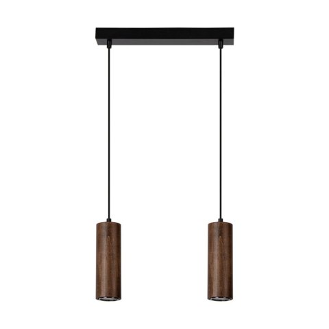 Lampa wisząca PIPE 2 CZARNY ORZECH