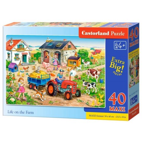 Puzzle 40 el.maxi life on farm