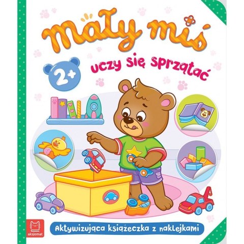 Mały miś uczy się sprzątać