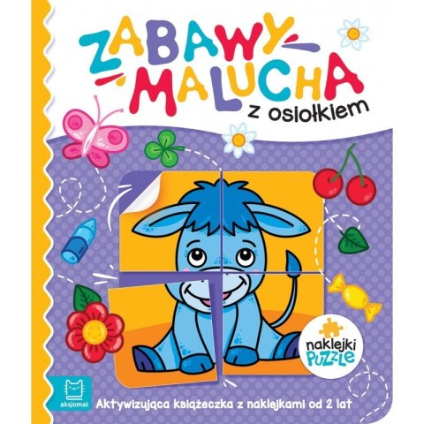 Zabawy malucha z osiołkiem